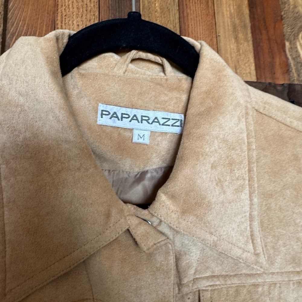 Tan Suede Women's Jacket - Picture 2 of 2